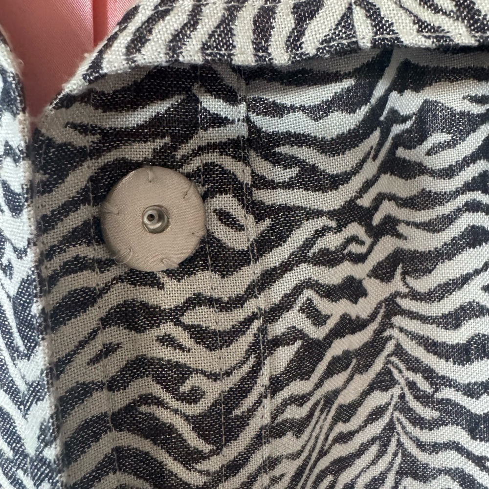 Dana Buchman Zebra Print Coat - Picture 4 of 11
